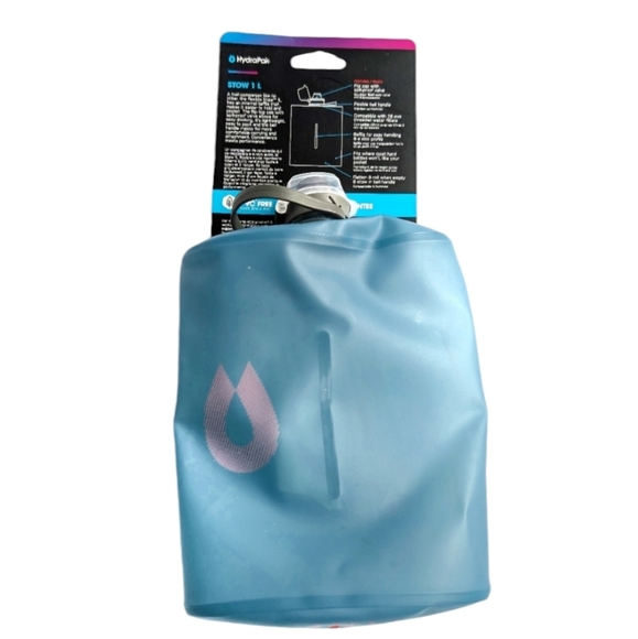 HYDRAPAK 1L Stow Collapsible Flexible Water Bottle 32oz New - Picture 1 of 10